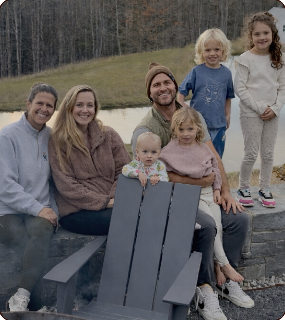 Amanda, Drew, and their kids