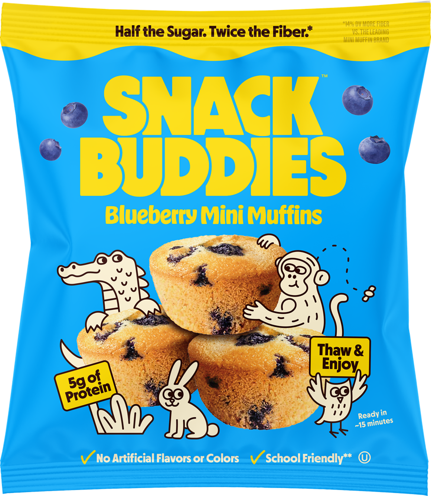 Snack Buddies Blueberry Mini Muffins pouch