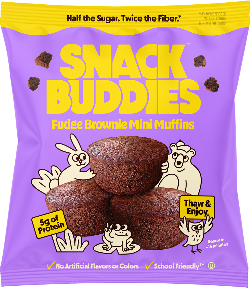 Snack Buddies Fudge Brownie Mini Muffins pouch